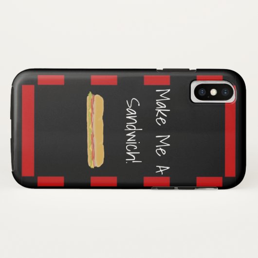 Machen Sie mir einen Sandwich iPhone X Fall Case-Mate iPhone Hülle (Rückseite (Horizontal))