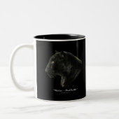 "MACHEN SIE MIR SCHWARZ!" Black Panther Jaguar Cof Zweifarbige Tasse (Links)