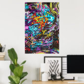 Machen Sie mit Cooler und lustiger Graffiti Street Poster (Heimbüro)