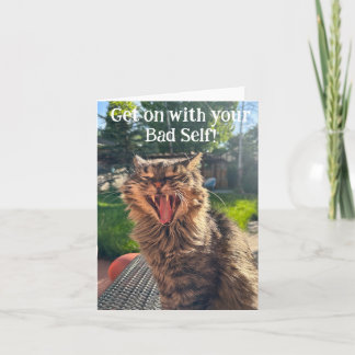 Machen Sie mit Ihrer schlechten Selbstkarte weiter Karte