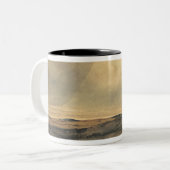 Machen Sie mit Windmühle fest Zweifarbige Tasse (Vorderseite Links)