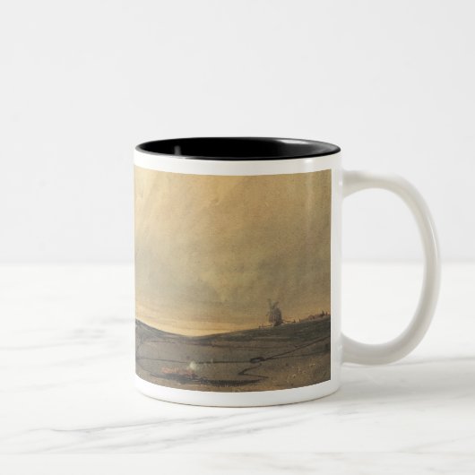 Machen Sie mit Windmühle fest Zweifarbige Tasse (Rechts)