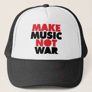 Machen Sie Musik-nicht Krieg Truckerkappe