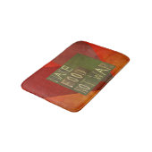 Machen Sie Nahrungsmittelnicht Krieg Badematte (Schrägansicht)