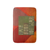 Machen Sie Nahrungsmittelnicht Krieg Badematte (Vorderseite Vertikal)