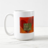 Machen Sie Nahrungsmittelnicht Krieg Kaffeetasse (Links)