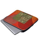 Machen Sie Nahrungsmittelnicht Krieg Laptopschutzhülle (Vorne Knopf)