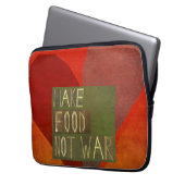 Machen Sie Nahrungsmittelnicht Krieg Laptopschutzhülle (Vorderseite Links)