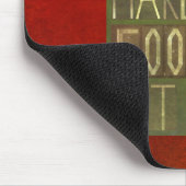 Machen Sie Nahrungsmittelnicht Krieg Mousepad (Ecke)