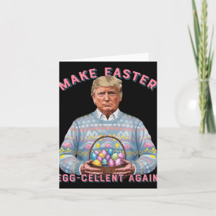 Machen Sie Ostern Egg-Keller wieder lustige Trump Karte