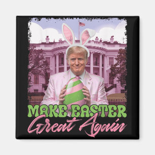 Machen Sie Ostern groß wieder lustige Trump Bunny Magnet