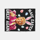 Machen Sie Ostern wieder groß Bunny Spring Jäger Fleecedecke (Vorderseite (Horizontal))