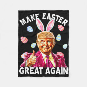 Machen Sie Ostern wieder groß Bunny Spring Jäger Fleecedecke