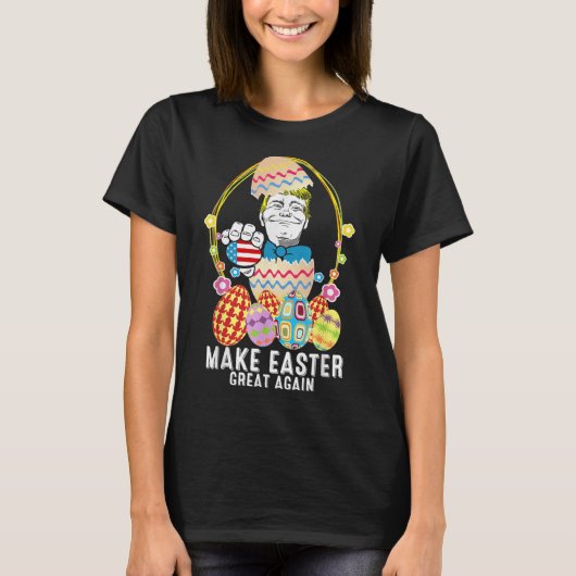Machen Sie Ostern wieder groß Trump Funny Easter D T-Shirt (Vorderseite)