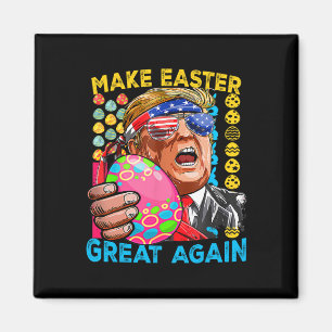 Machen Sie Ostern wieder groß Trump-Sonnenflagge Magnet