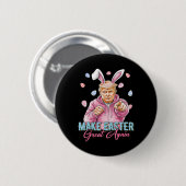 Machen Sie Ostern wieder großartig, lustiger Trump Button (Vorne & Hinten)