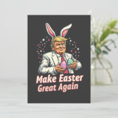 Machen Sie Ostern wieder großartig Ostern Trump Eg Einladung (Stehend Vorderseite)