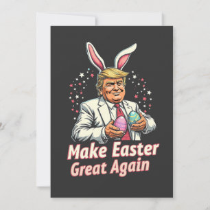 Machen Sie Ostern wieder großartig Ostern Trump Ei Einladung