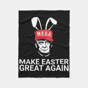 Machen Sie Ostern wieder großartig Trump  Fleecedecke