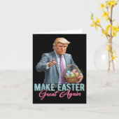 Machen Sie Ostern wieder großartig Trump Frühjahrs Karte (Gelbe Blume)
