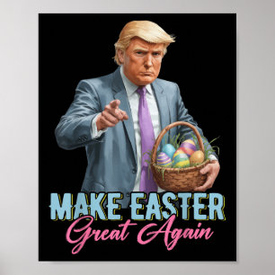 Machen Sie Ostern wieder großartig Trump Frühjahrs Poster