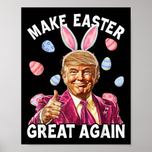 Machen Sie Ostern wieder großartig Trump Sonnenbra Poster