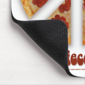 "Machen Sie Pizza, nicht Krieg" Mousepad (Ecke)