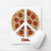 "Machen Sie Pizza, nicht Krieg" Mousepad (Mit Mouse)