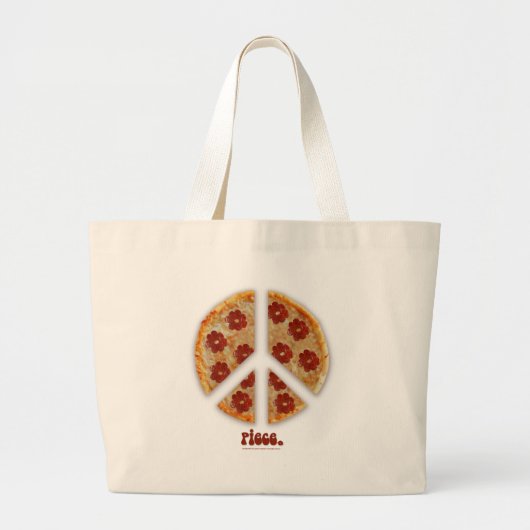 "Machen Sie Pizza, nicht Kriegs-" Taschen (Vorne)