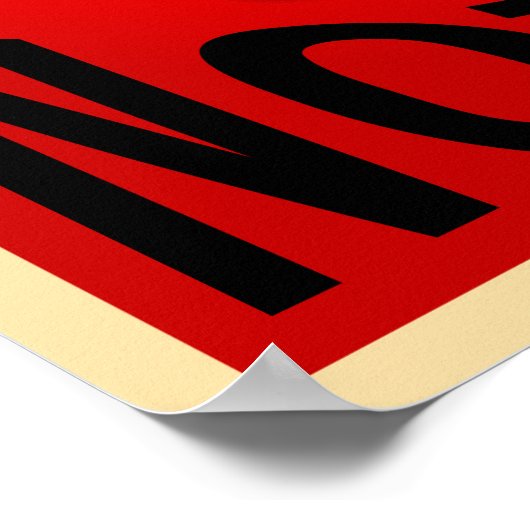 MACHEN SIE PIZZA NICHT KRIEGSPOSTER POSTER (Ecke)