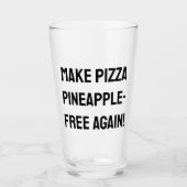 Machen Sie Pizza wieder anasselfrei! Glas (Vorderseite)