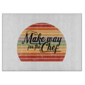 Machen Sie Platz für den Koch Schneidebrett (Vorderseite)