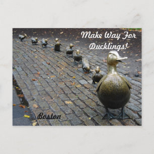 Machen Sie Platz für die Entenküken! Postkarte