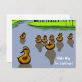Machen Sie Platz für Ducklings! Postkarte (Vorne/Hinten)
