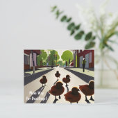 Machen Sie Platz für Ducklings! Postkarte (Stehend Vorderseite)