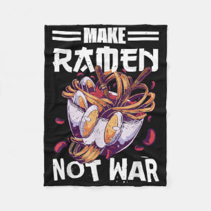 Machen Sie Ramen nicht Krieg lustiges japanisches Fleecedecke