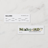 Machen Sie: RDU Telefonkarten Telefonnummerkarte (Vorne/Hinten)