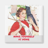 Machen Sie sich auf Zuhause, waschen Sie Kleidung Magnet (Vorne)