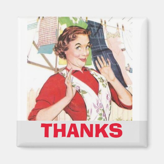 Machen Sie sich auf Zuhause, waschen Sie Kleidung Magnet (Vorne)