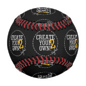 Machen Sie sich ein eigenes in zwei einfachen Schr Baseball (Rückseite)