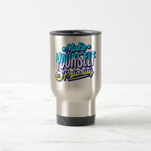machen Sie sich ein motivierend Design, das Ihnen Reisebecher