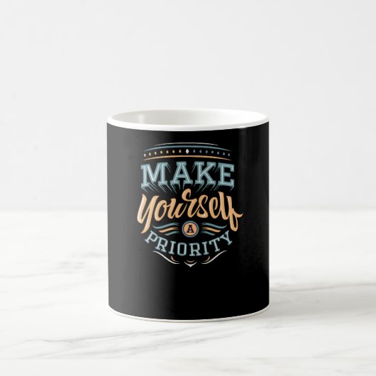 Machen Sie sich eine Priorität Kaffeetasse (Mittel)