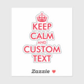 Machen Sie sich einen eigenen, lustigen behalten, Aufkleber (Blatt)