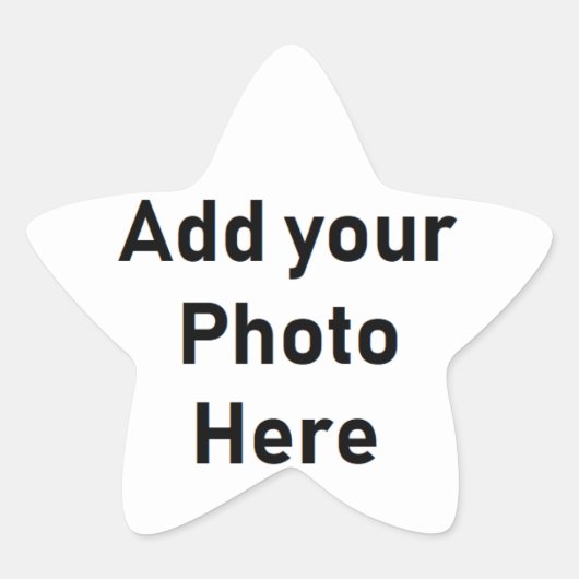 Machen Sie sich einen eigenen, sternförmigen Aufkl Stern-Aufkleber (Vorderseite)