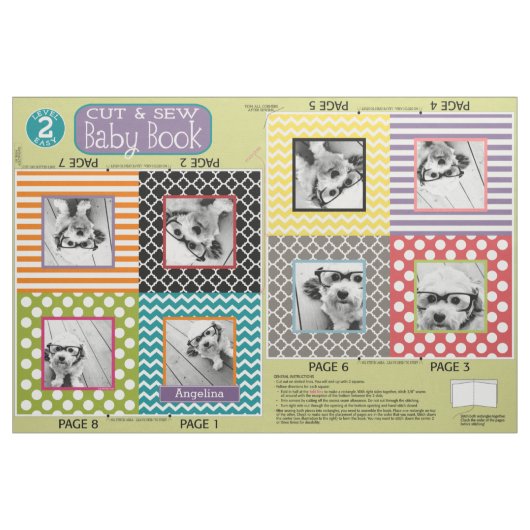 Machen Sie sich Ihr eigenes Soft Baby Foto Book -  Stoff (Fat Quarter (45,7 x 55,9 cm))