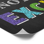 Machen Sie sich keine Entschuldigung für das Wachs Poster (Ecke)