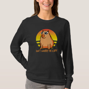 Machen Sie sich keine Sorgen, dass Sie Capy Retro T-Shirt