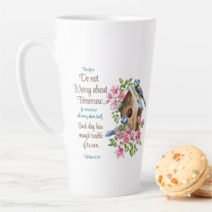 Machen Sie sich keine Sorgen über morgen Christlic Milchtasse