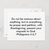 Machen Sie sich keine Sorgen um irgendetwas, aber Postkarte (Vorne/Hinten)