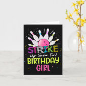 Machen Sie sich lustig! Birthday Girl Bowling Birt Karte (Gelbe Blume)